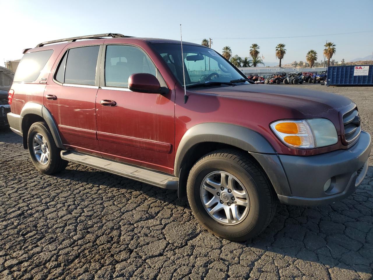 2003 Toyota Sequoia VIN 5TDZT34A63S165667 Copart auction photo, rear end damage thumbnail 4