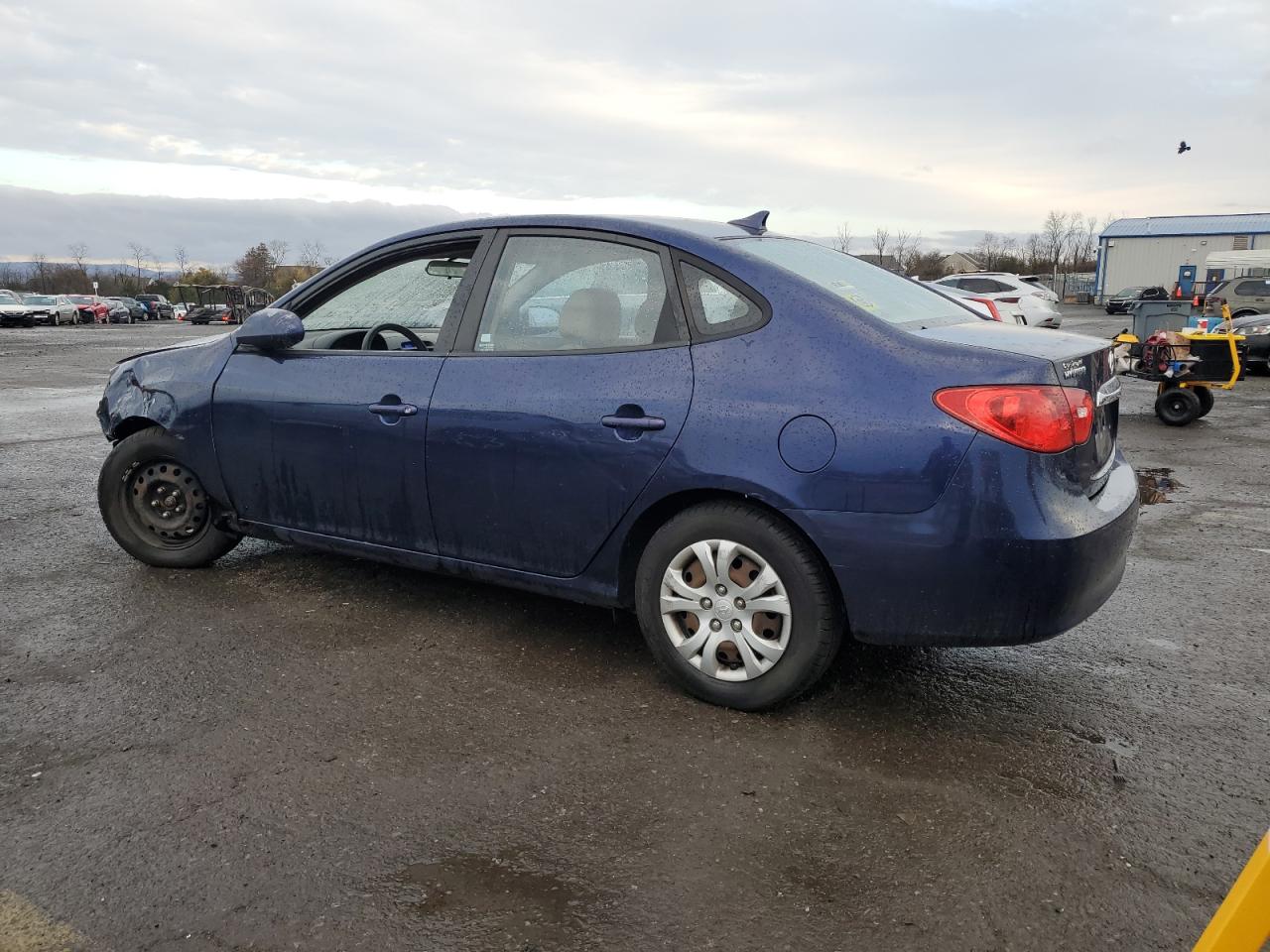 2010 Hyundai Elantra VIN KMHDU4AD3AU859846 Copart auction photo, front end / side damage thumbnail 2