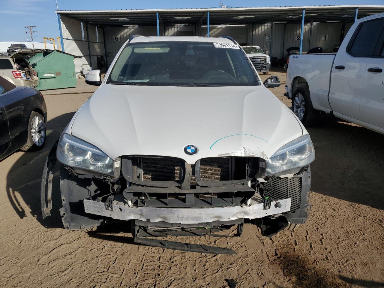 2015 BMW X5 VIN 5UXKR0C52F0P00146 Copart auction photo, front end damage thumbnail 5