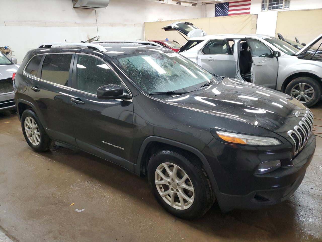 2015 Jeep Grand Cherokee VIN 1C4PJMCSXFW654204 Copart auction photo, front end / side damage thumbnail 4