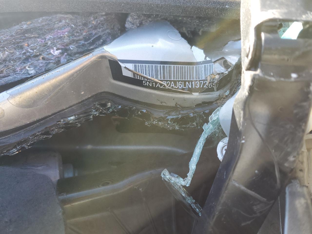 2020 Nissan Murano VIN 5N1AZ2AJ6LN137265 Copart auction photo, rollover damage thumbnail 13