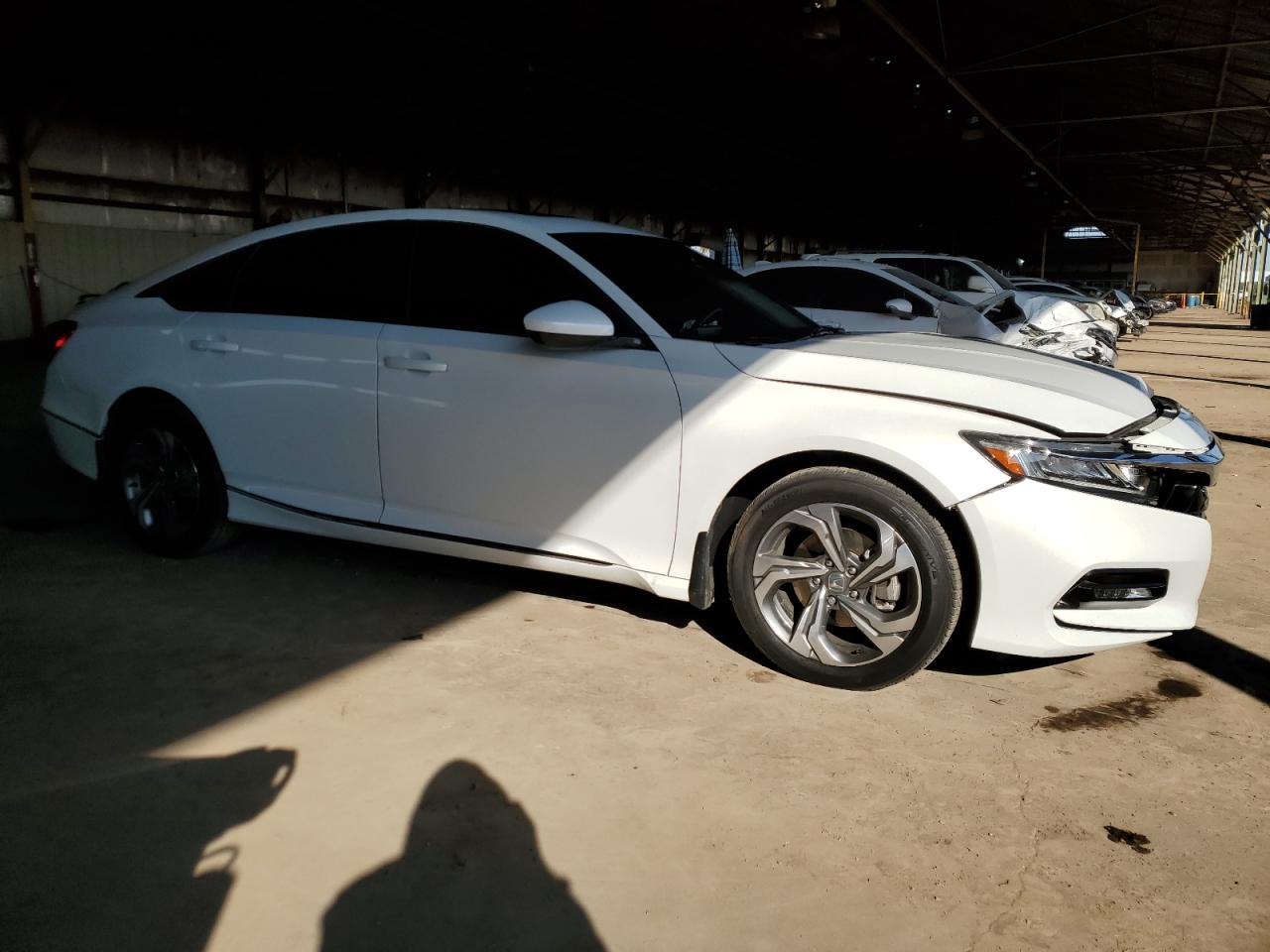 2020 Honda Accord VIN 1HGCV1F49LA015921 Copart auction photo, front end / side damage thumbnail 4