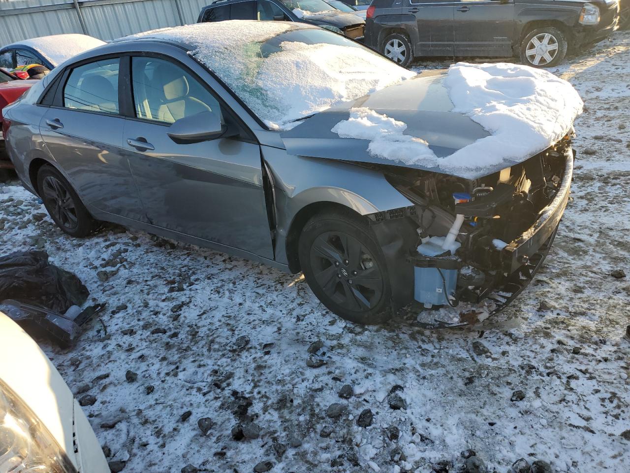 2022 Hyundai Elantra VIN KMHLM4AG7NU224382 Copart auction photo, front end / minor dent/scratches damage thumbnail 4