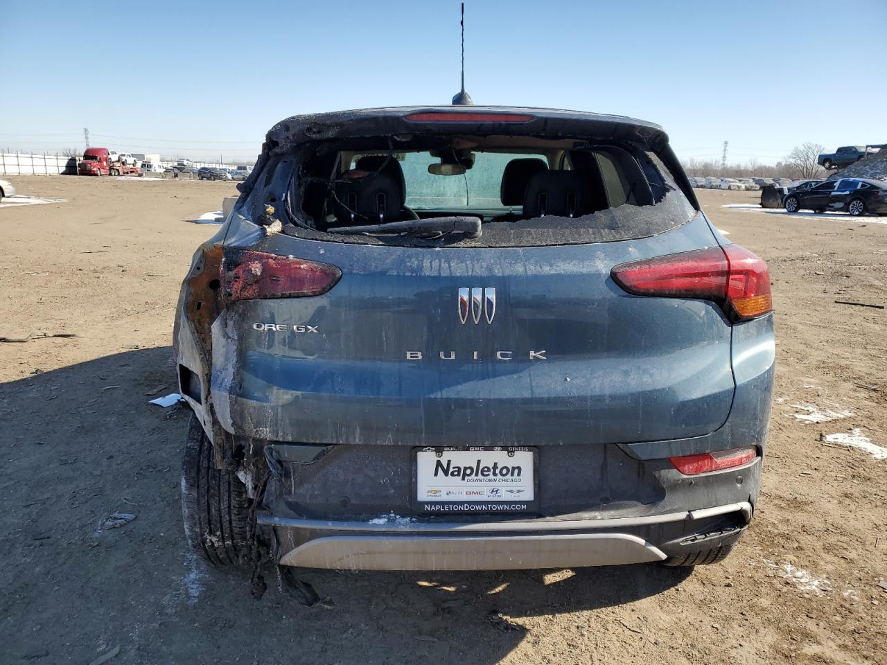 2025 Buick Encore VIN KL4AMCSL7SB007949 Copart auction photo, burn damage thumbnail 6