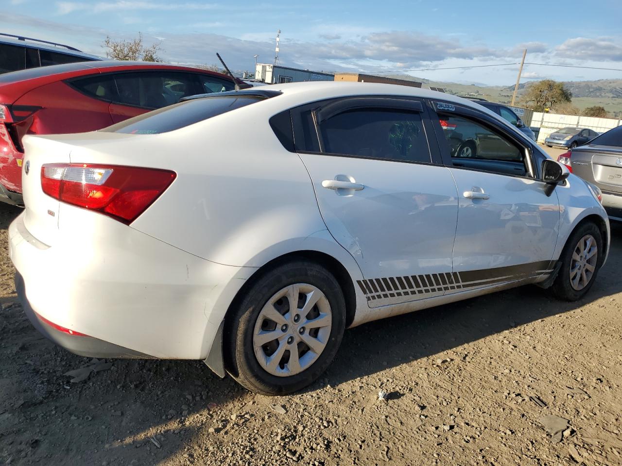 2016 KIA Rio VIN KNADM4A30G6595541 Copart auction photo, undercarriage / vandalism damage thumbnail 3