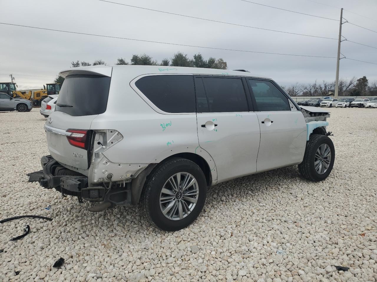 2020 Infiniti QX80 VIN JN8AZ2ND9L9860081 Copart auction photo, all over damage thumbnail 3