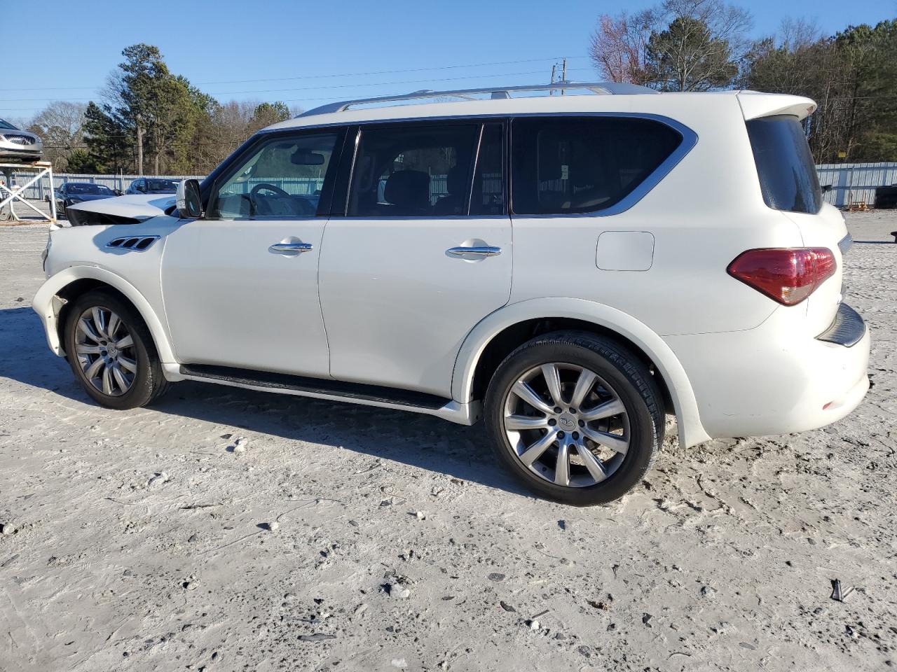 2012 Infiniti QX56 VIN JN8AZ2NFXC9517264 Copart auction photo, front end damage thumbnail 2