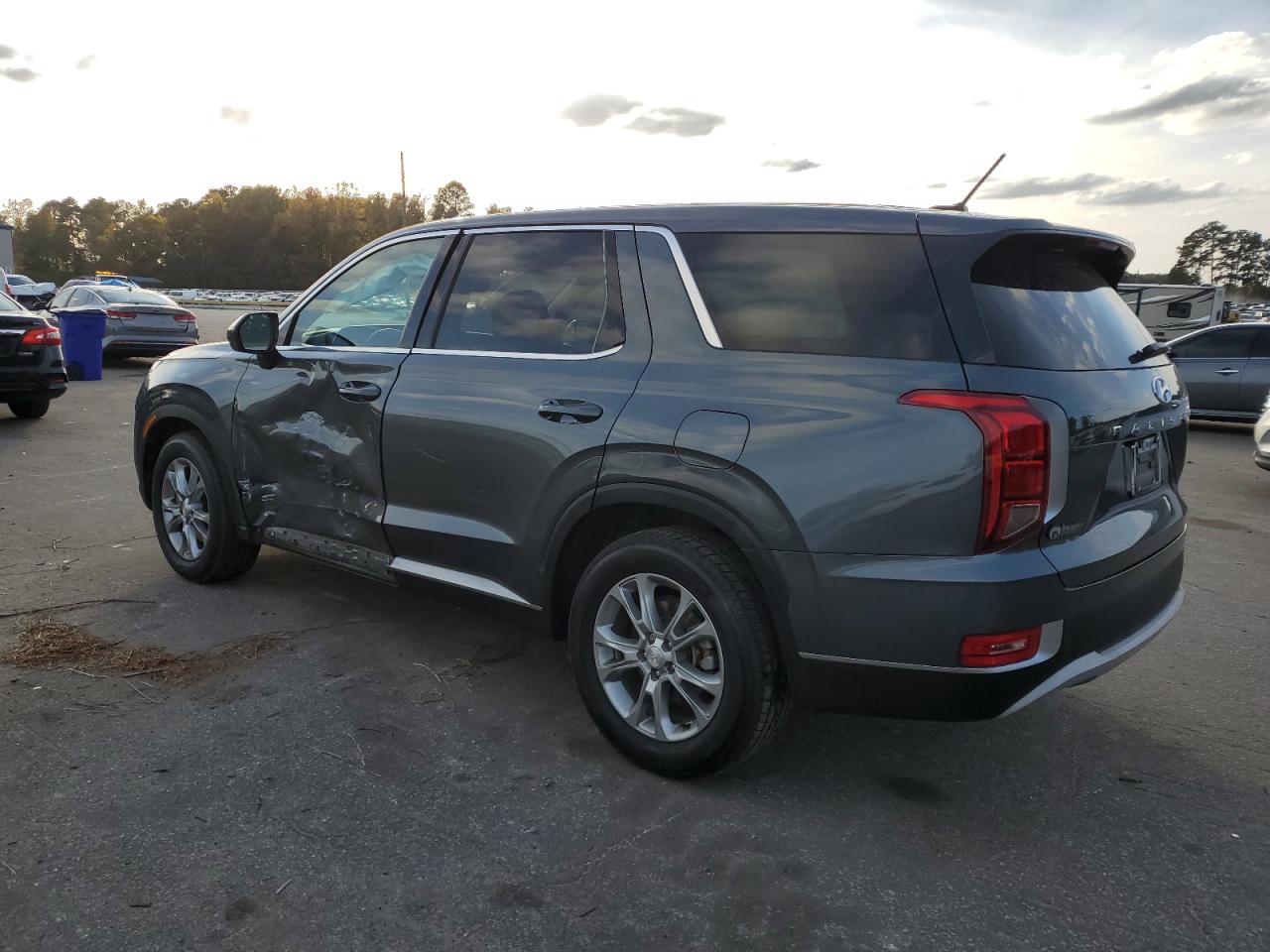 2022 Hyundai Palisade VIN KM8R14HE2NU362919 Copart auction photo, side damage thumbnail 2