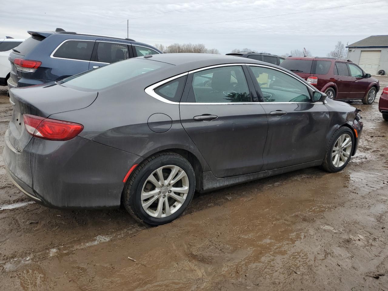 2015 Chrysler 200 VIN 1C3CCCAB0FN505302 Copart auction photo, front end / side damage thumbnail 3