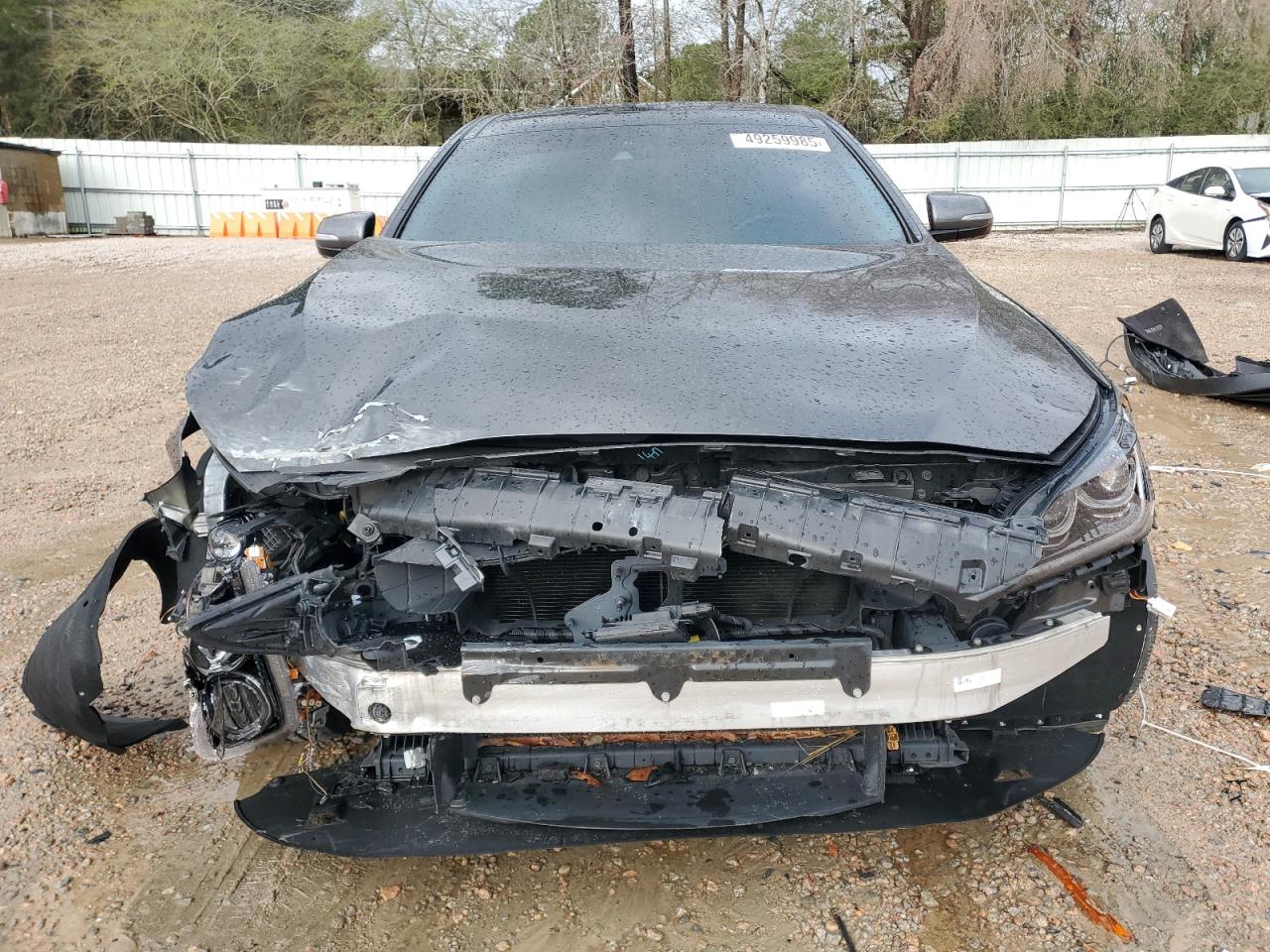 2018 Genesis G80 VIN KMHGN4JE2JU239749 Copart auction photo, front end / side damage thumbnail 5