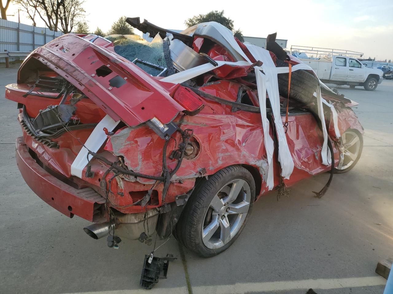 2011 Chevrolet Camaro VIN 2G1FK1EJ6B9135514 Copart auction photo, all over damage thumbnail 3