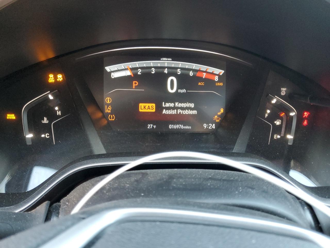 2019 Honda CR-V VIN 5J6RW2H55KA019216 Copart auction photo, all over / rejected repair damage thumbnail 9
