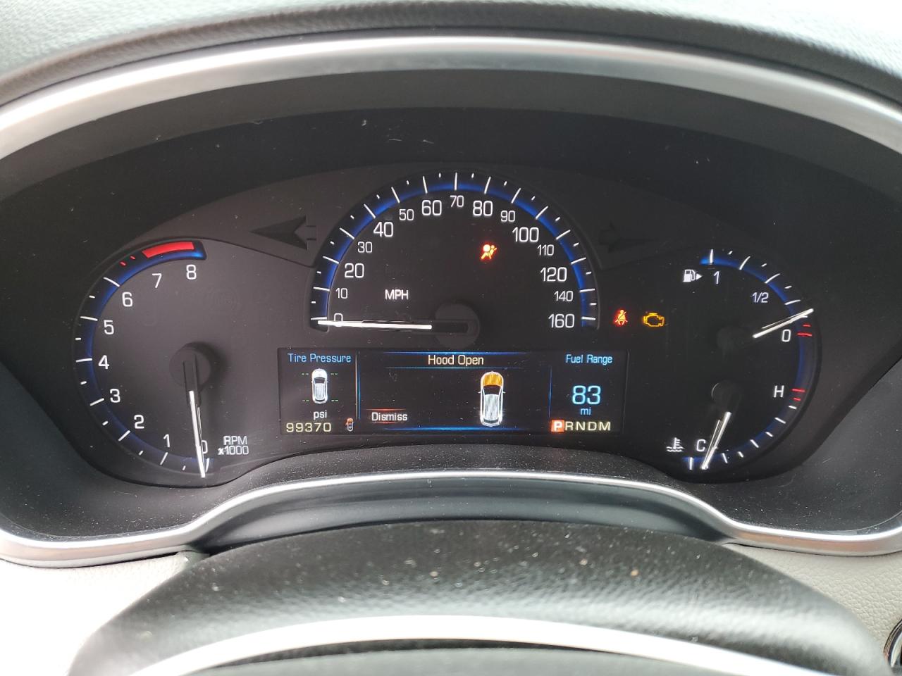2014 Cadillac SRX VIN 3GYFNCE37ES596119 Copart auction photo, front end / mechanical damage thumbnail 9