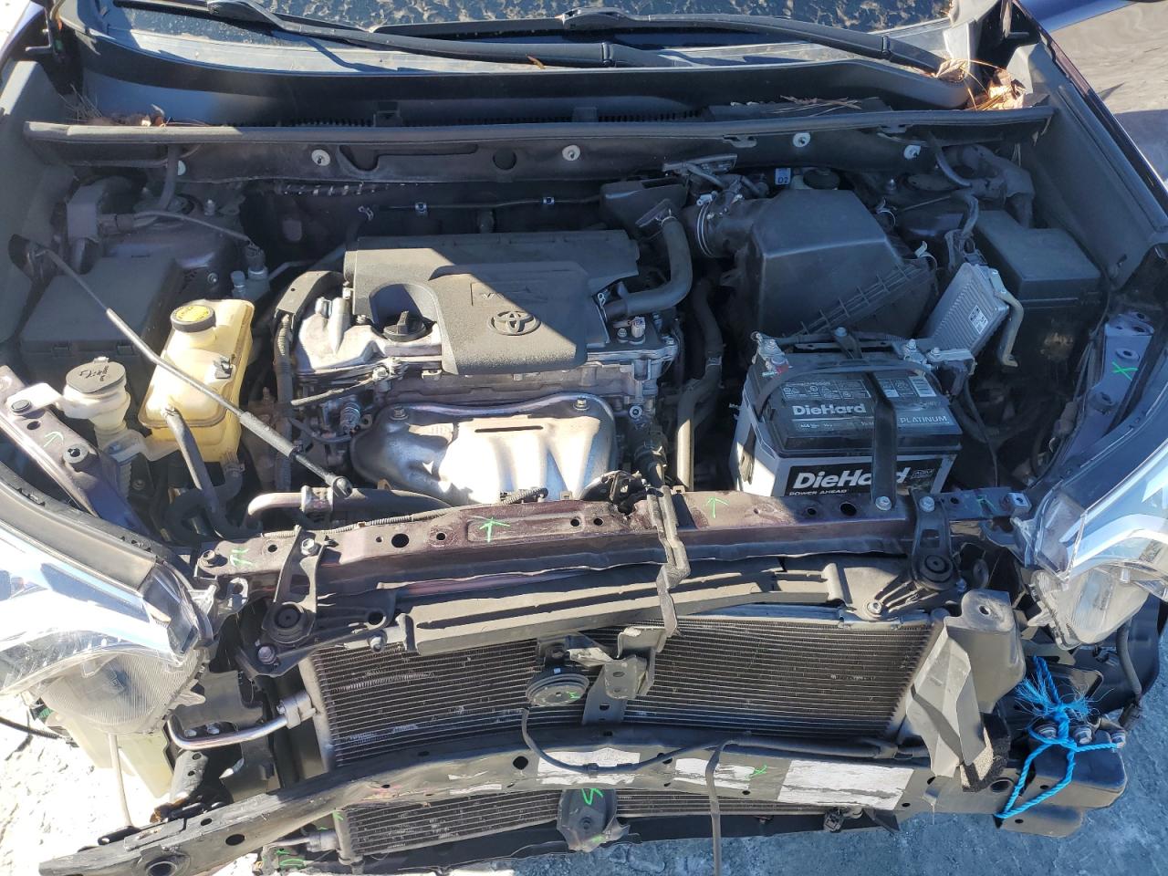 2017 Toyota RAV 4 VIN 2T3YFREV0HW363271 Copart auction photo, front end damage thumbnail 12