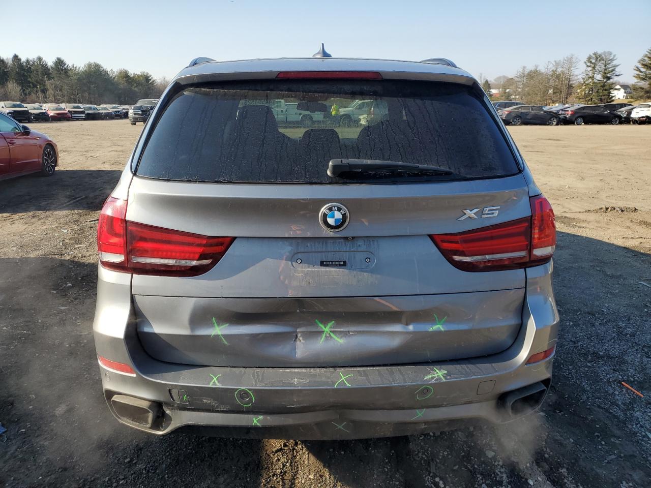 2014 BMW X5 VIN 5UXKR6C58E0C03834 Copart auction photo, rear end / minor dent/scratches damage thumbnail 6