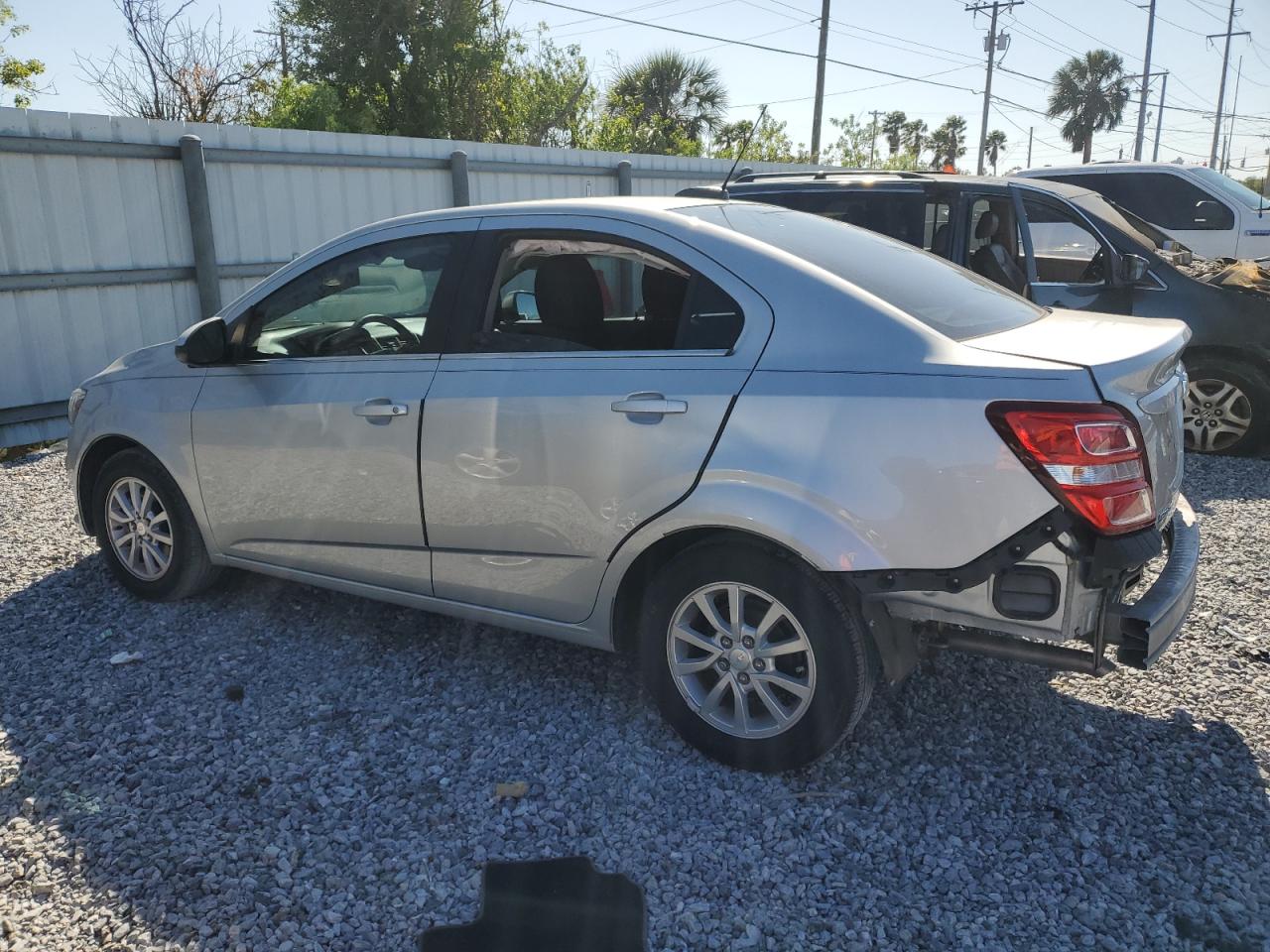 2019 Chevrolet Sonic VIN 1G1JD5SBXK4135804 Copart auction photo, rear end damage thumbnail 2