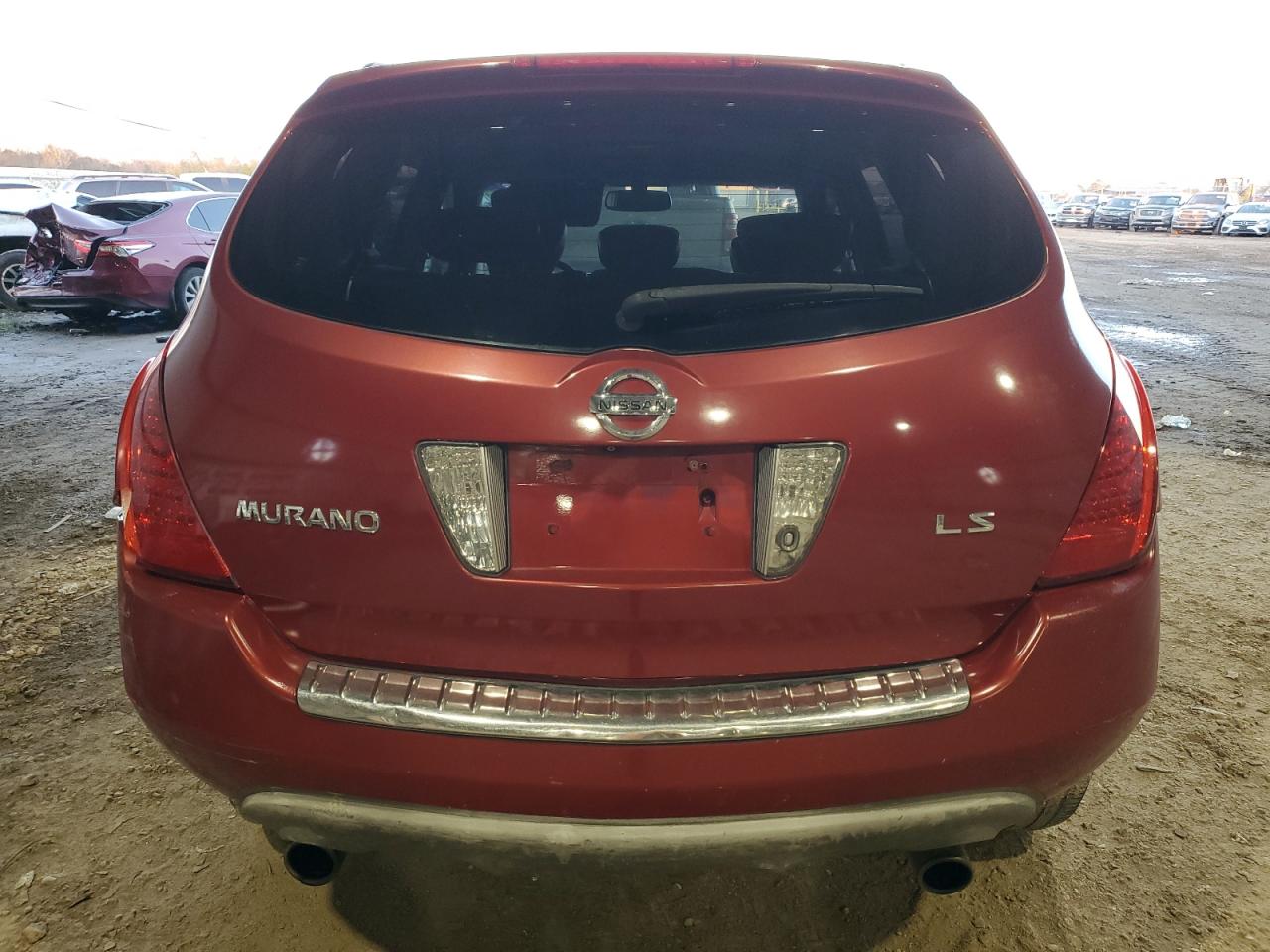 2007 Nissan Murano VIN JN8AZ08T67W504654 Copart auction photo, rear end / minor dent/scratches damage thumbnail 6