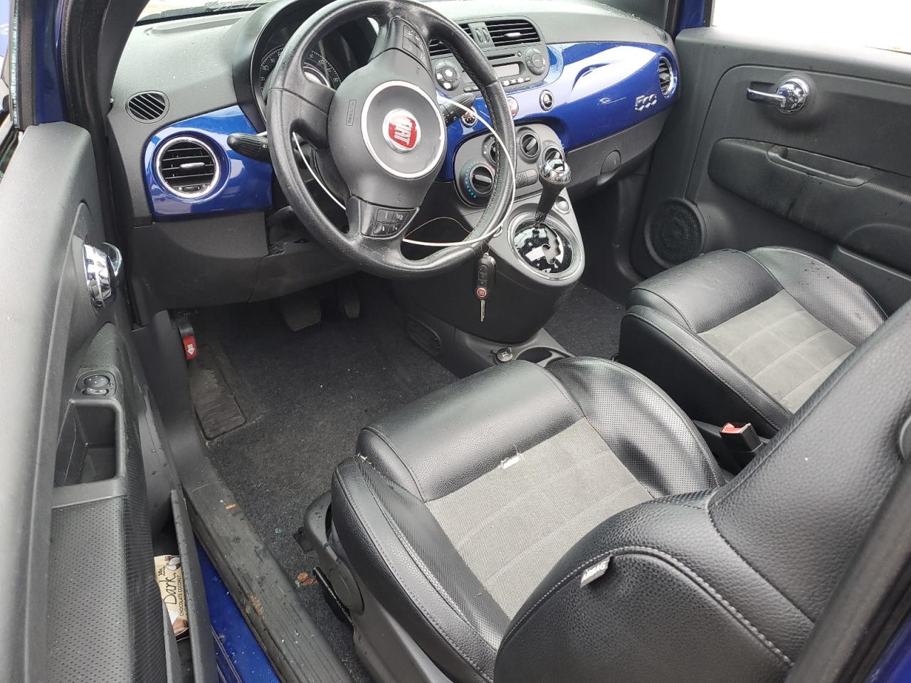 2013 Fiat 500 VIN 3C3CFFBR1DT672396 Copart auction photo, all over damage thumbnail 8