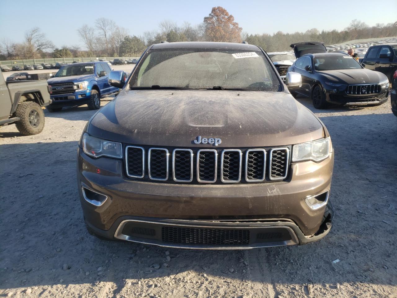 2018 Jeep Grand Cherokee VIN 1C4RJFBG2JC167526 Copart auction photo, front end / side damage thumbnail 5