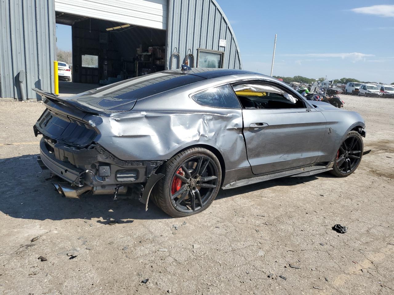 2022 Ford Mustang VIN 1FA6P8SJ7N5502322 Copart auction photo, all over damage thumbnail 3