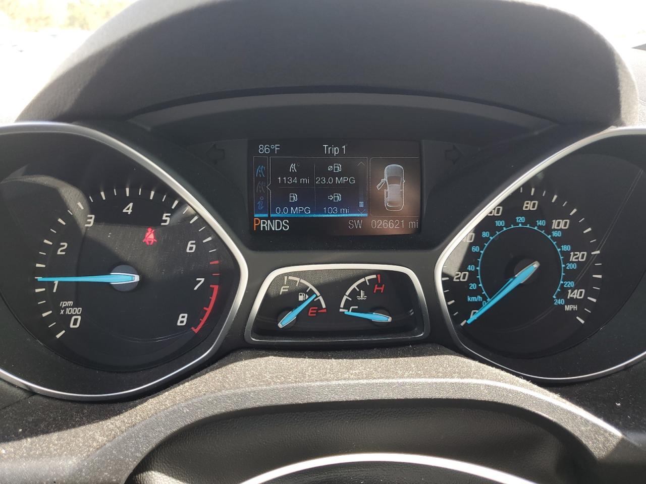 2016 Ford Escape VIN 1FMCU0F72GUB51653 Copart auction photo, top/roof / minor dent/scratches damage thumbnail 9