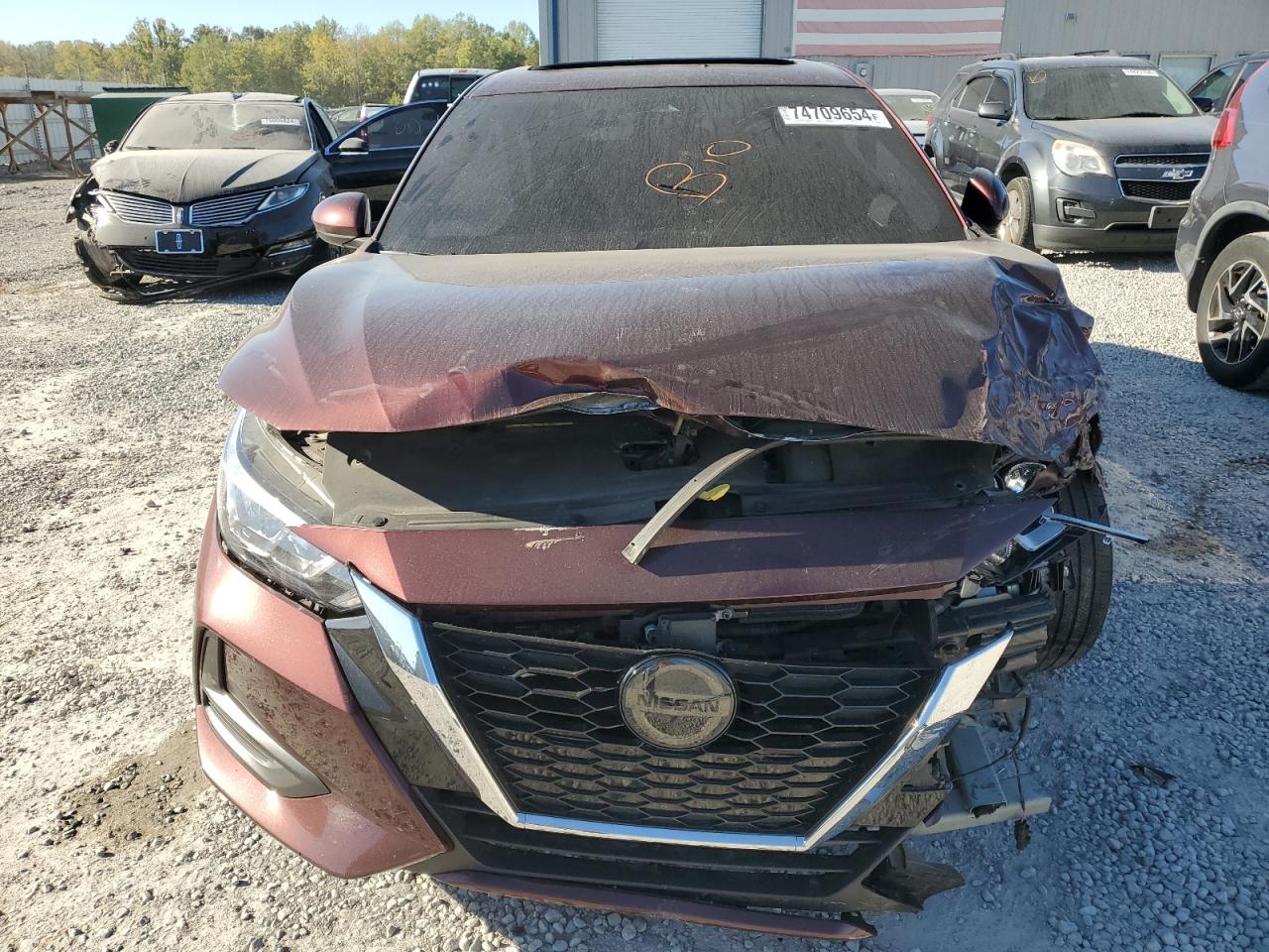 2022 Nissan Sentra VIN 3N1AB8CV1NY313255 Copart auction photo, front end damage thumbnail 5