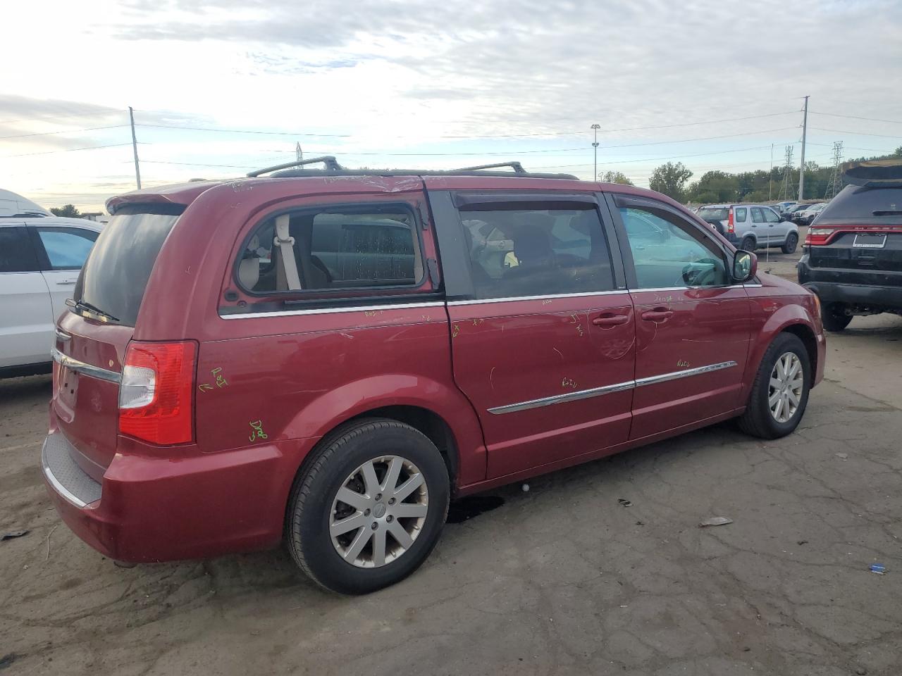 2014 Chrysler Town & Country VIN 2C4RC1BG6ER279725 Copart auction photo, all over damage thumbnail 3