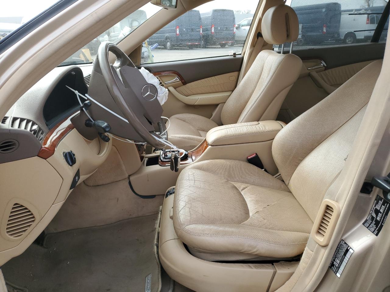 2003 Mercedes-Benz S-klasse VIN WDBNG70J03A323240 Copart auction photo, front end / side damage thumbnail 7