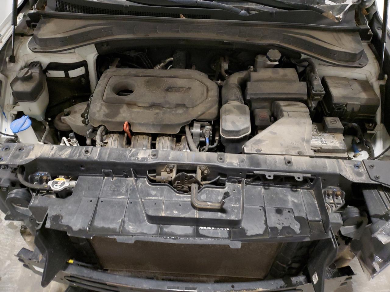 2019 Hyundai Santa Fe VIN 5NMS2CAD7KH134478 Copart auction photo, front end damage thumbnail 12