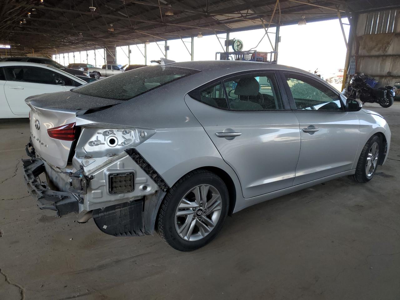 2019 Hyundai Elantra VIN KMHD84LF6KU746140 Copart auction photo, rear end / front end damage thumbnail 3