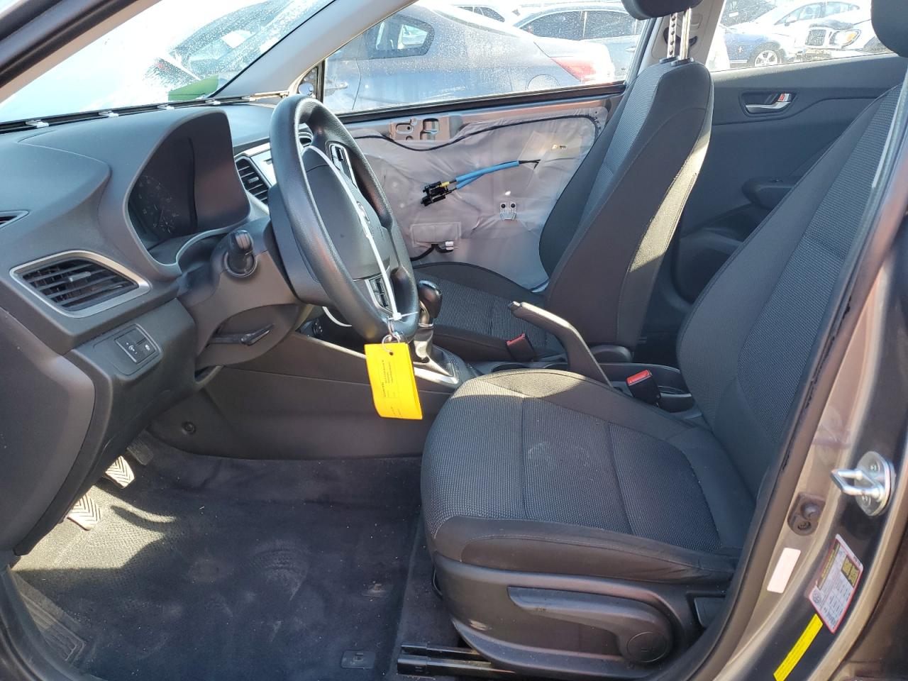 2019 Hyundai Accent VIN 3KPC24A34KE038719 Copart auction photo, front end / side damage thumbnail 7