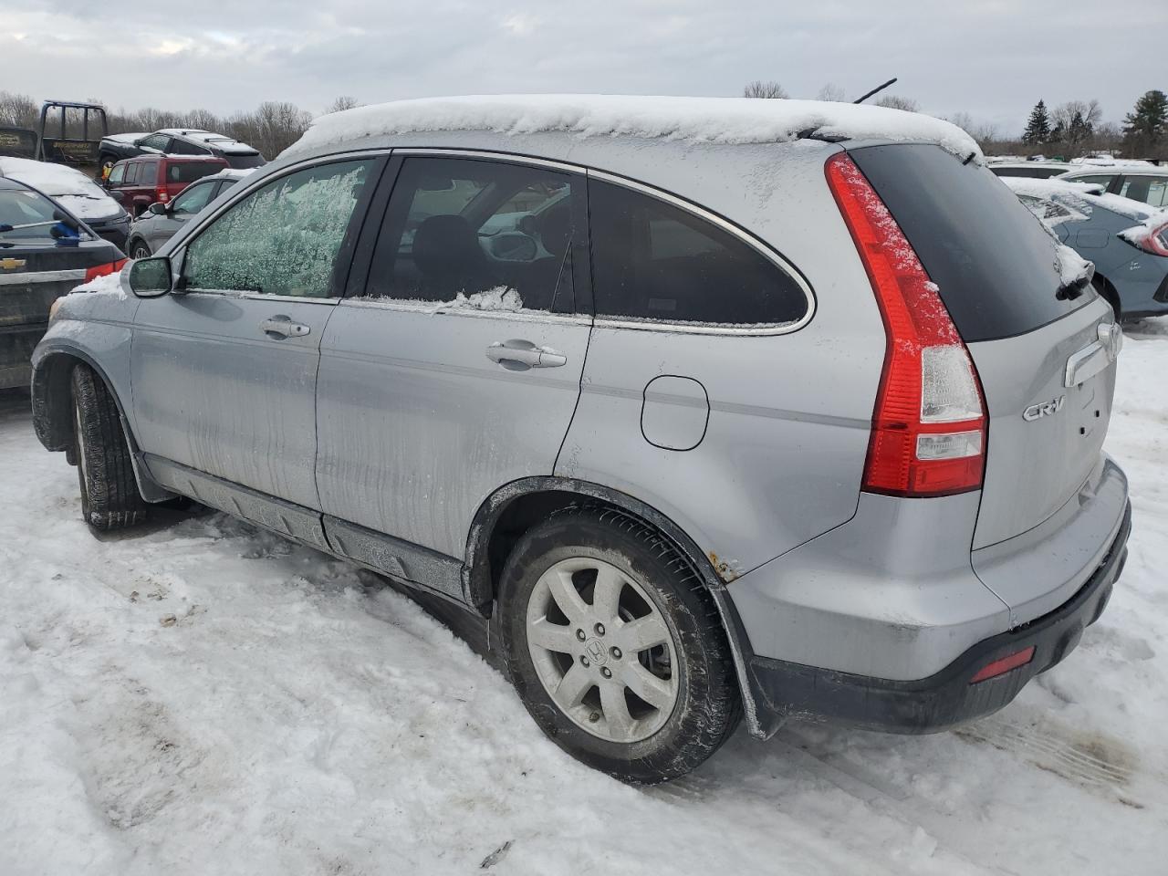 2008 Honda CR-V VIN JHLRE48748C049796 Copart auction photo, front end / side damage thumbnail 2