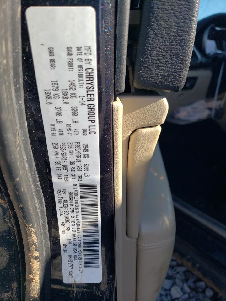 2014 Jeep Grand Cherokee VIN 1C4RJEBG1EC410887 Copart auction photo, all over damage thumbnail 15