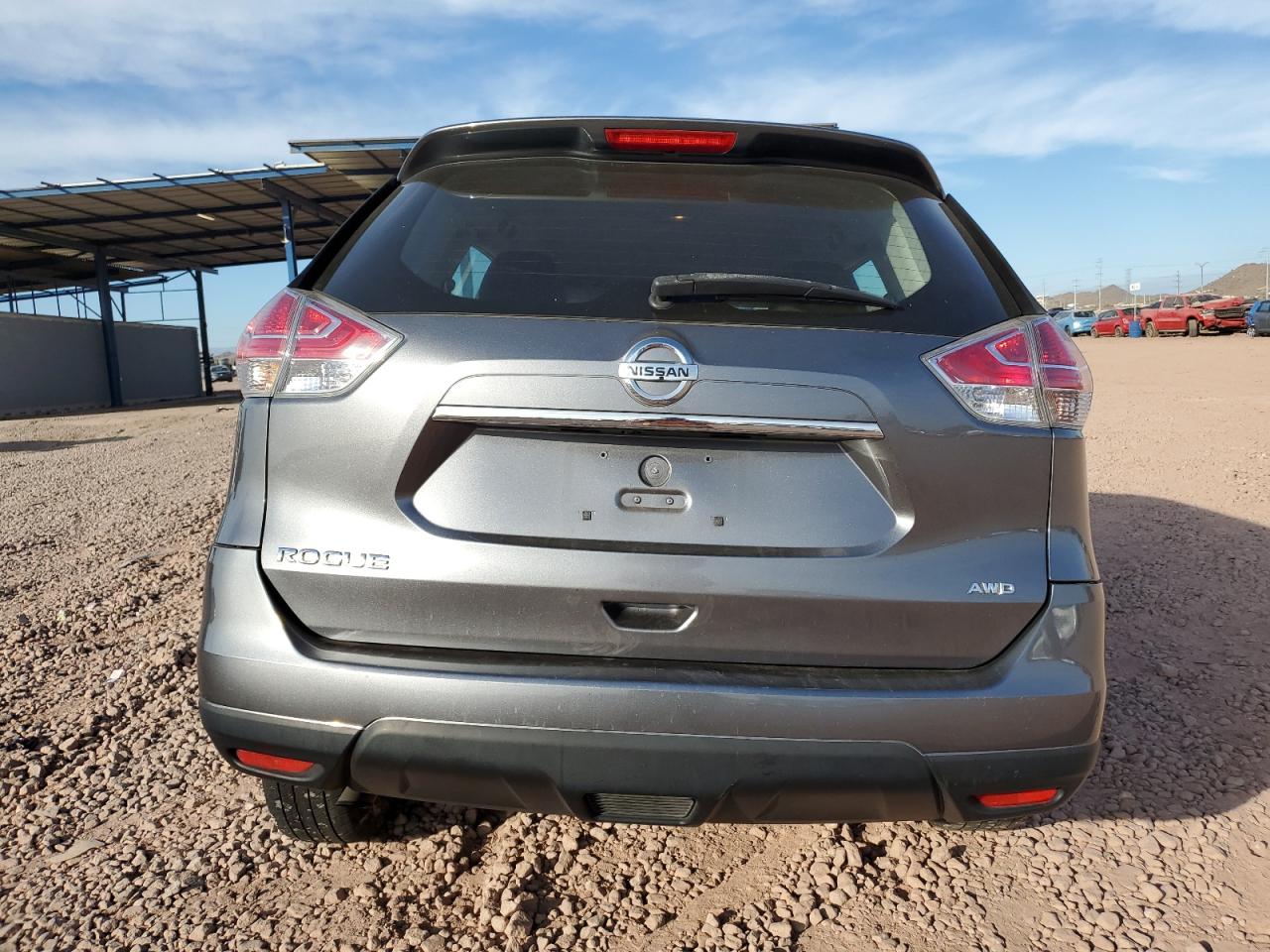 2016 Nissan Rogue VIN KNMAT2MV4GP672836 Copart auction photo, front end / side damage thumbnail 6