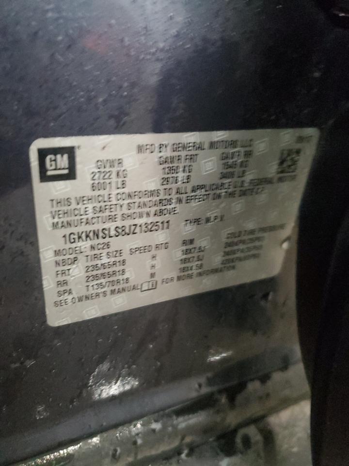 2018 GMC Acadia VIN 1GKKNSLS8JZ132511 Copart auction photo, side damage thumbnail 14