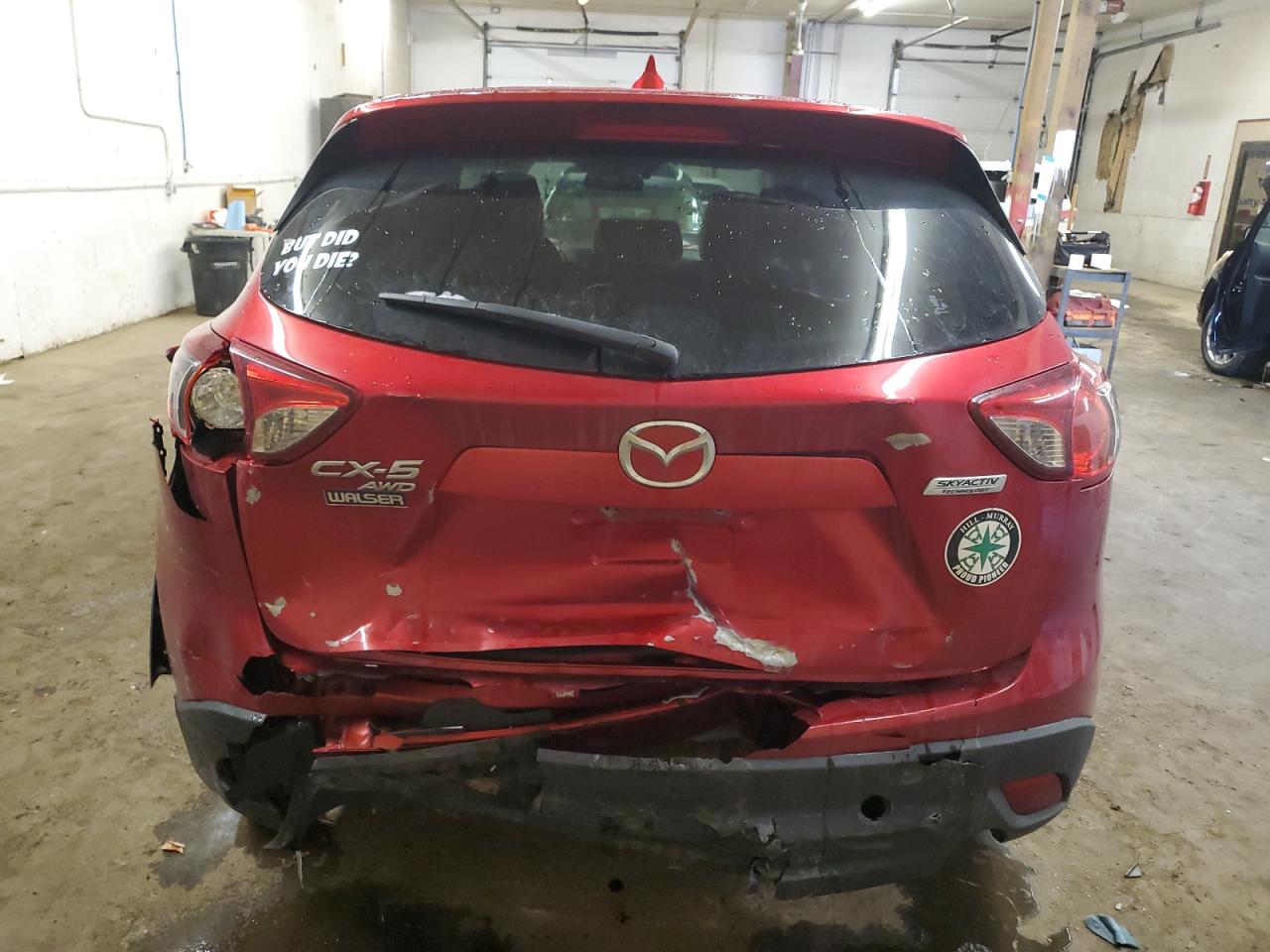 2016 Mazda CX-5 VIN JM3KE4DY4G0814090 Copart auction photo, all over damage thumbnail 6