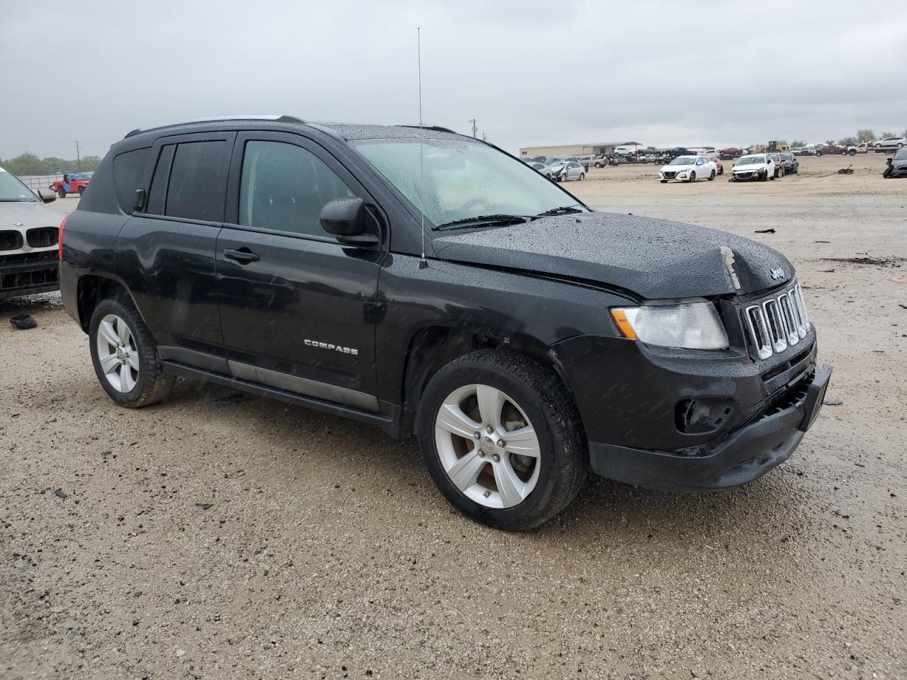 2011 Jeep Compass VIN 1J4NT1FB3BD138696 Copart auction photo, side / front end damage thumbnail 4