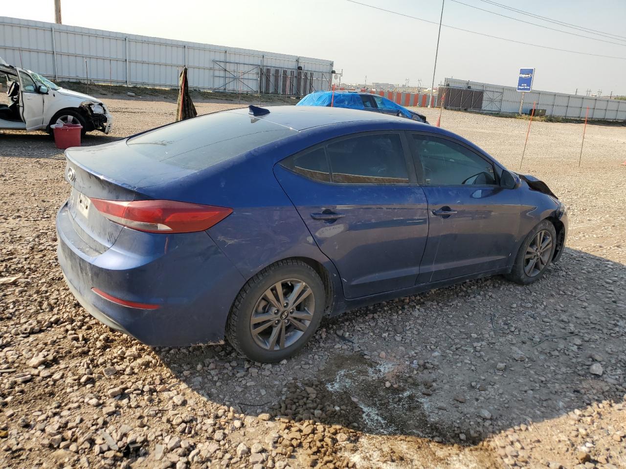 2018 Hyundai Elantra VIN 5NPD84LF7JH258473 Copart auction photo, front end damage thumbnail 3
