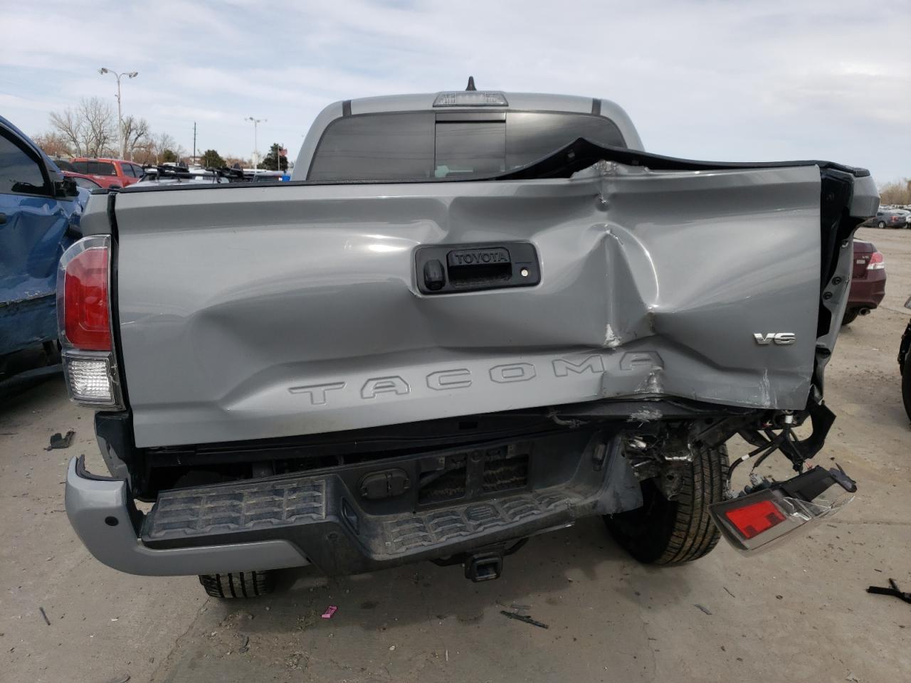 2020 Toyota Tacoma VIN 3TMCZ5AN2LM361791 Copart auction photo, rear end / rollover damage thumbnail 6