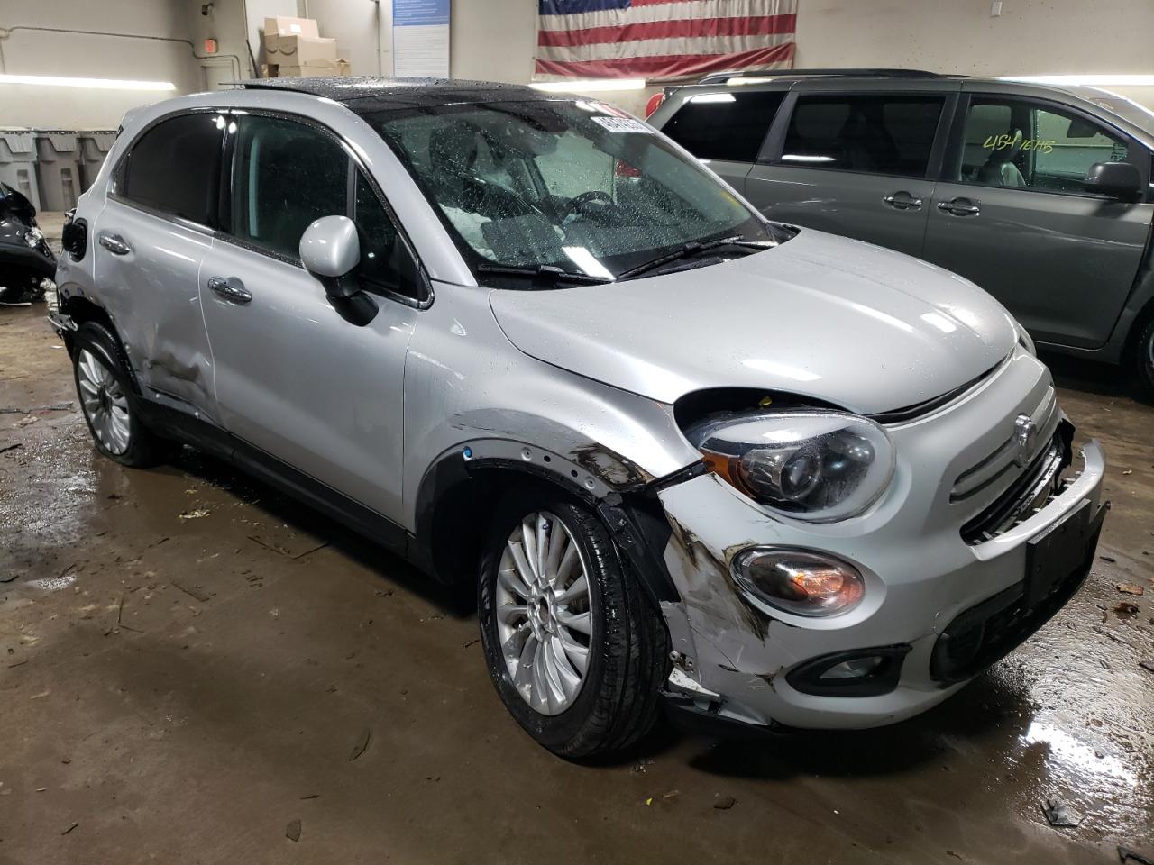 2016 Fiat 500 VIN ZFBCFYDT2GP476205 Copart auction photo, all over damage thumbnail 4