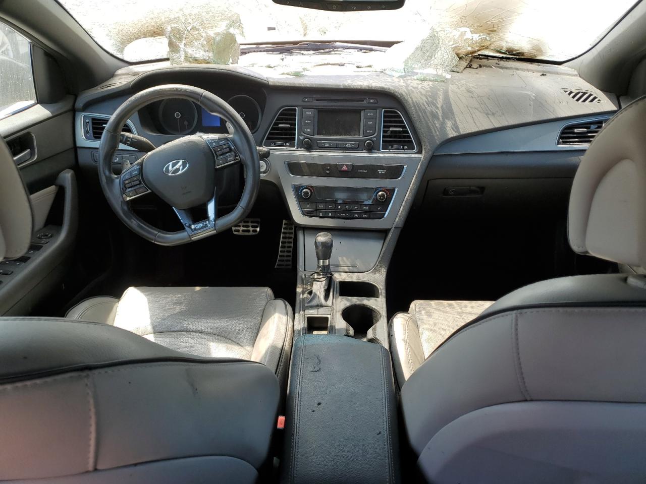 2015 Hyundai Sonata VIN 5NPE34AB9FH101330 Copart auction photo, burn - engine damage thumbnail 8