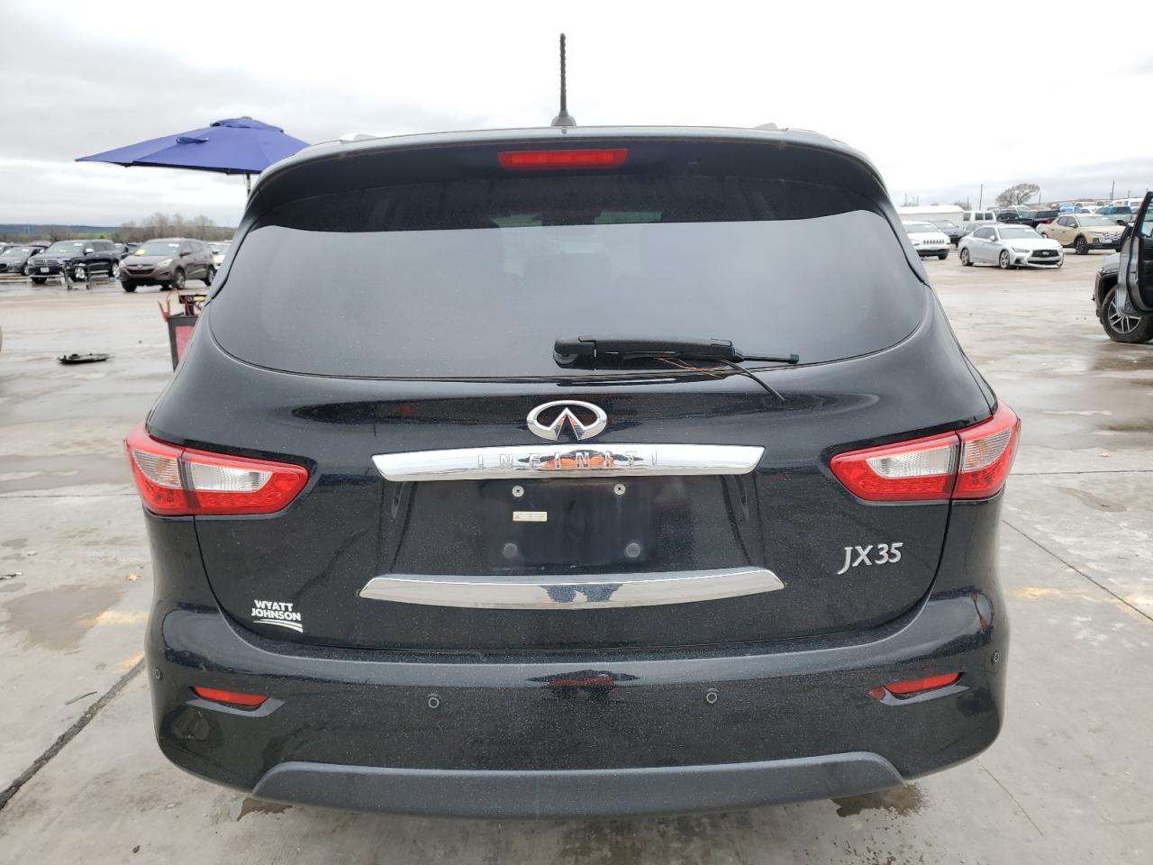 2013 Infiniti JX VIN 5N1AL0MMXDC335906 Copart auction photo, front end / water/flood damage thumbnail 6