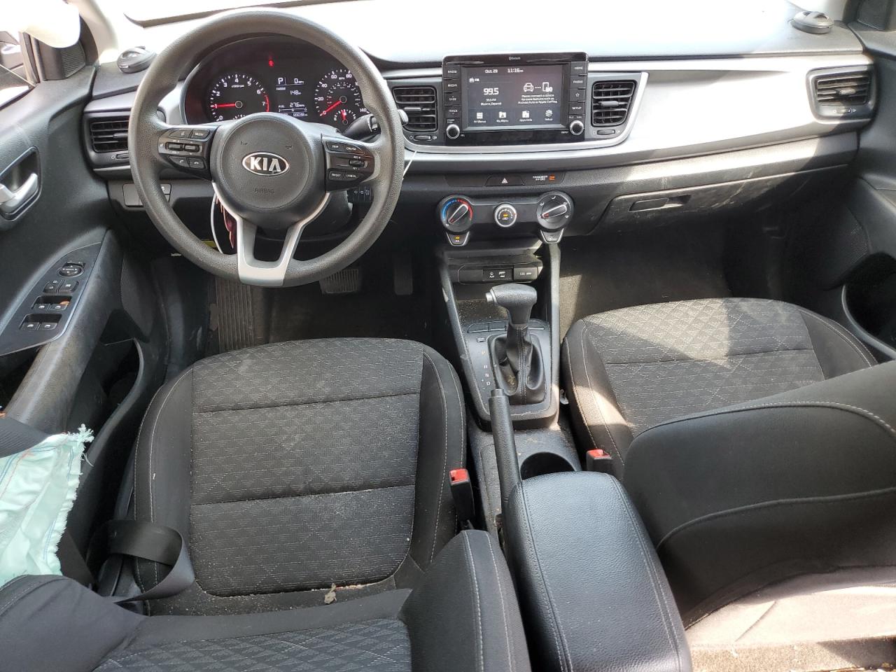 2019 KIA Rio VIN 3KPA24ABXKE197176 Copart auction photo, side / minor dent/scratches damage thumbnail 8