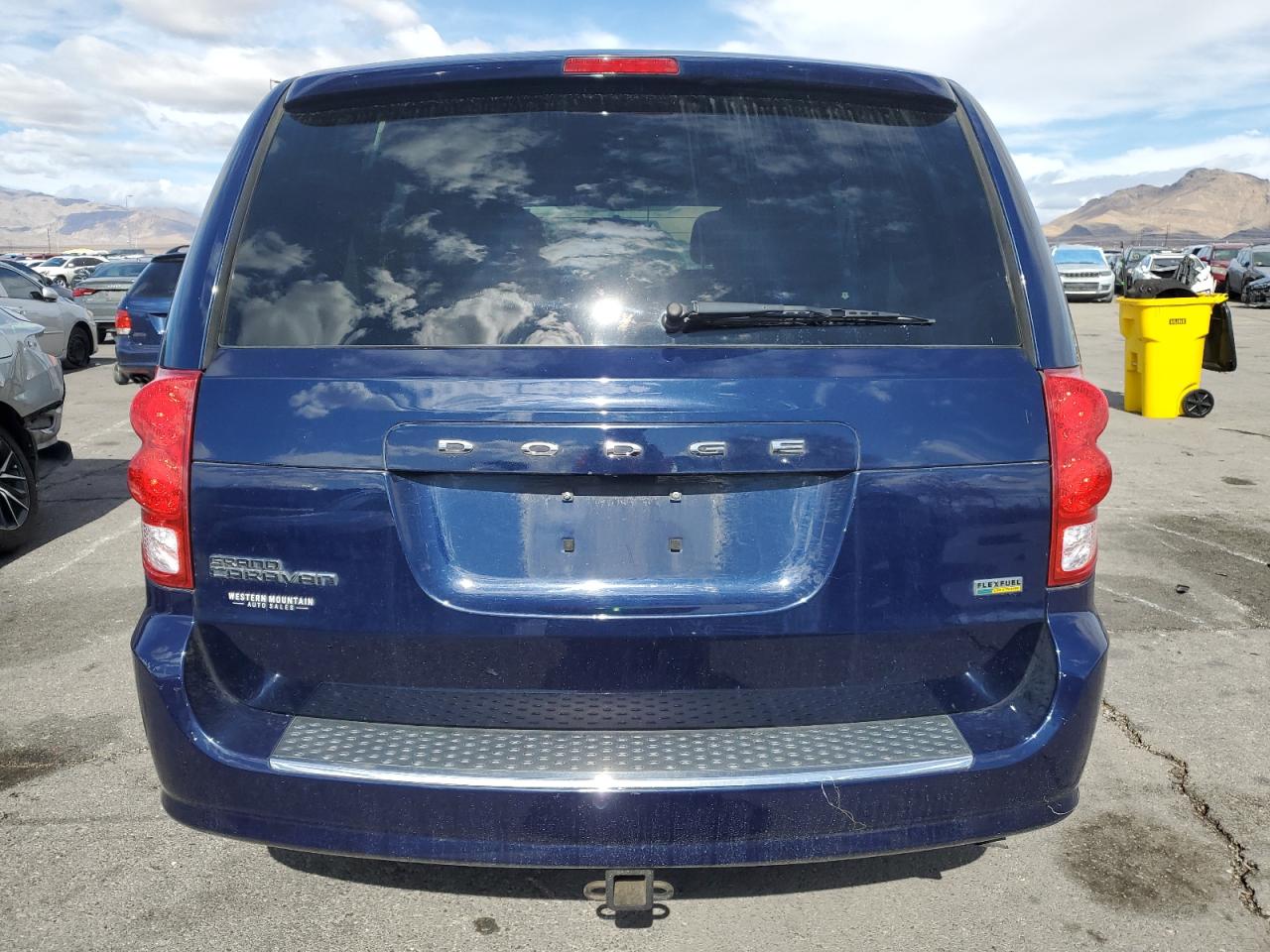 2014 Dodge Caravan VIN 2C4RDGBG0ER431935 Copart auction photo, rear end damage thumbnail 6