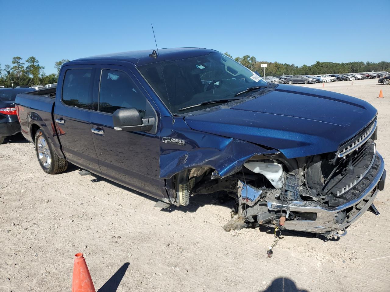 2020 Ford F-150 VIN 1FTEW1E56LKD17434 Copart auction photo, front end damage thumbnail 4