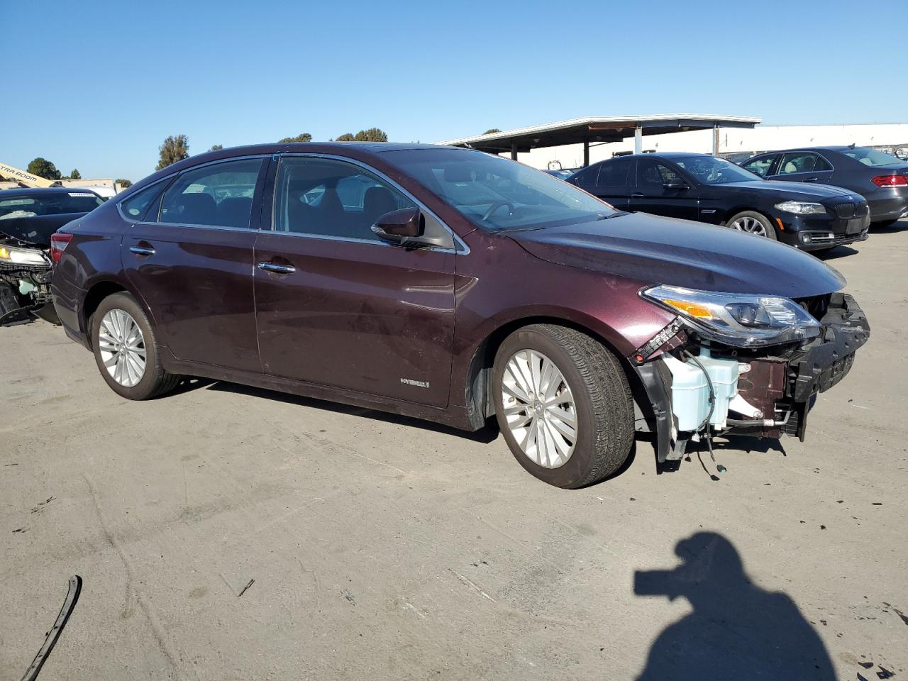2015 Toyota Avalon VIN 4T1BD1EBXFU043240 Copart auction photo, front end / side damage thumbnail 4