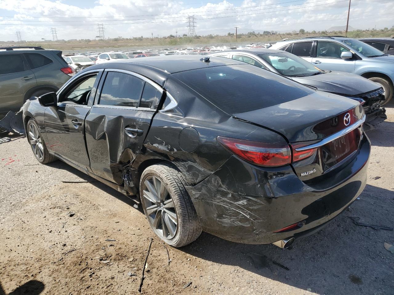 2020 Mazda 6 VIN JM1GL1TY2L1511284 Copart auction photo, rear end / undercarriage damage thumbnail 2