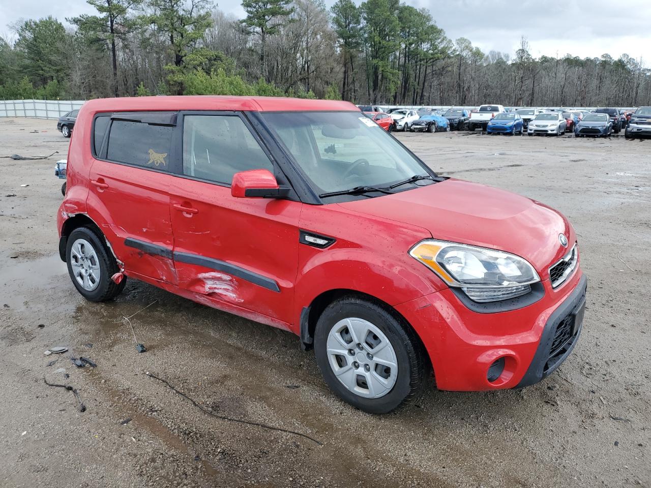 2013 KIA Soul VIN KNDJT2A5XD7617341 Copart auction photo, side damage thumbnail 4