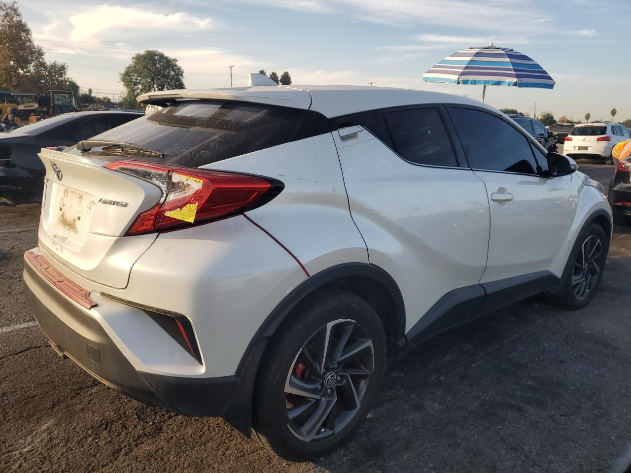 2021 Toyota C-HR VIN JTNKHMBX4M1125680 Copart auction photo, rear end damage thumbnail 3