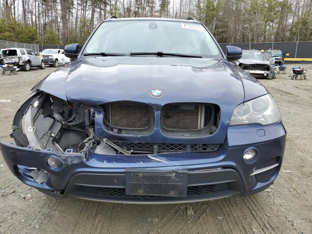 2013 BMW X5 VIN 5UXZV4C54D0B07857 Copart auction photo, front end / mechanical damage thumbnail 5